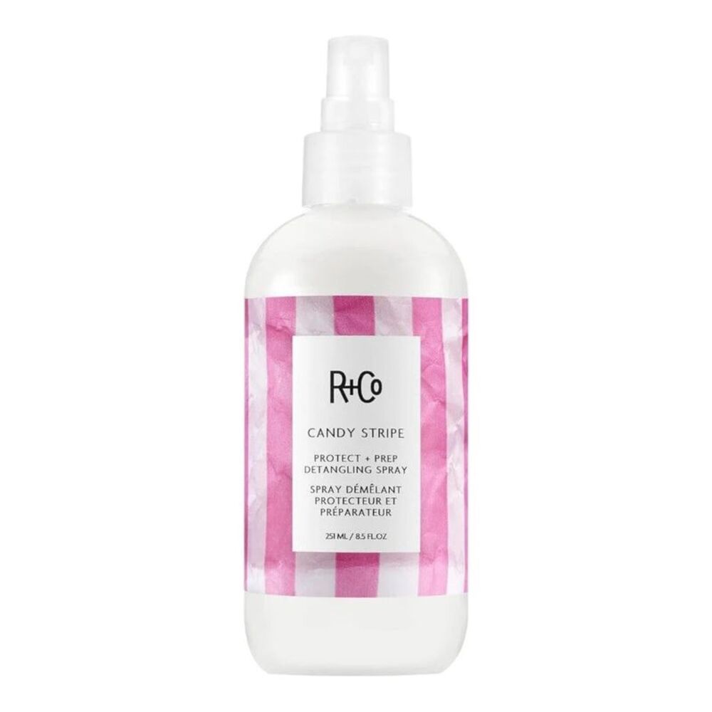 R+Co Candy Stripe Protect + Prep Detangling Spray 8.5 oz